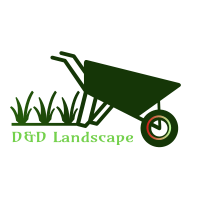 d and d landscape landscaping service logo