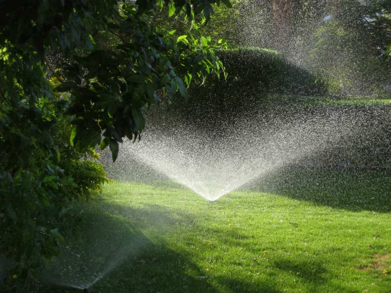 Automatic Irrigation in a Lawn