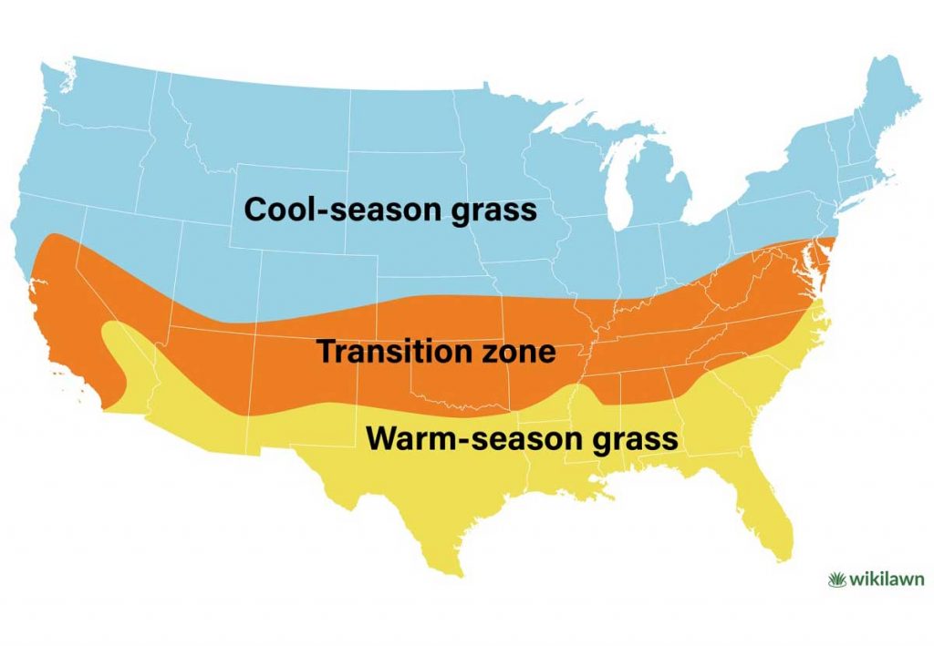 Cool Season Warm Season Transition Zone map